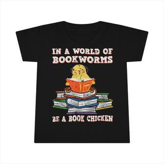 Chicken Chicken Bookworm Funny Reading Book Chicken Reader V2 Infant Tshirt - Monsterry