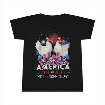Chicken Chicken Chicken America 4Th Of July Independence Day Usa Fireworks Infant Tshirt - Monsterry DE