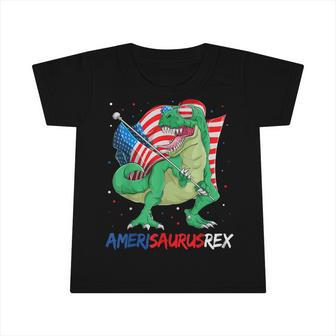Dinosaur 4Th Of July Kids Amerisaurus Rex Toddler Boy Infant Tshirt - Seseable