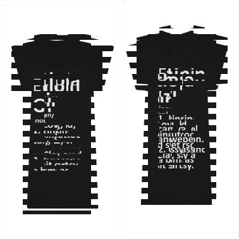 Ethiopian Girl Ethiopia Gift Funny Country Roots Descent Infant Tshirt | Mazezy