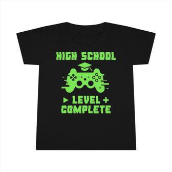 High School Level Complete Funny Video Gamer Graduation Infant Tshirt | Mazezy