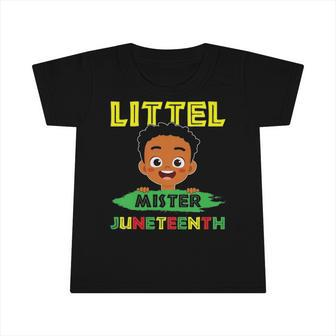 Kids Little Mister Juneteenth Boys Kids Toddler Baby Infant Tshirt | Mazezy DE