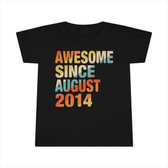 Kids Vintage 7Th Birthday Awesome Since August 2014 7 Years Old Infant Tshirt