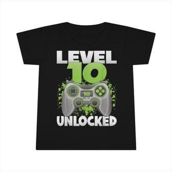 Level 10 Unlocked Video Gaming 10Th Birthday 2012 Gamer Game Infant Tshirt - Seseable