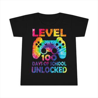 Level 100 Days Of School Unlocked Gamer Video Games Boys Kid Infant Tshirt - Seseable