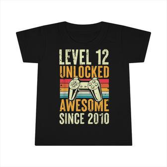 Level 12 Unlocked Awesome 2010 12Th Birthday Boy Video Game Infant Tshirt - Seseable