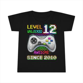 Level 12 Unlocked Awesome 2010 Video Game 12Th Birthday Infant Tshirt - Seseable