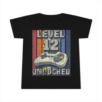 Level 12 Unlocked Video Game 12Th Birthday Gamer Boys Infant Tshirt - Seseable