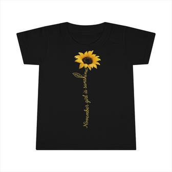 November Girl Is Sunshine Infant Tshirt - Seseable