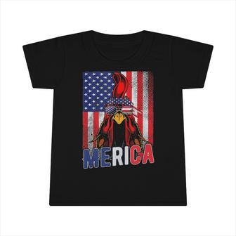 Patriotic Chicken Merica 4Th Of July Usa Independence Infant Tshirt | Mazezy