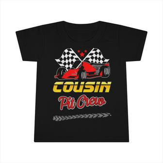 Race Car Birthday Party Racing Family Cousin Pit Crew V2 Infant Tshirt - Seseable
