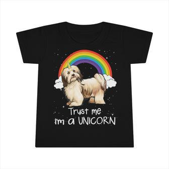 Rainbow Havanese Trust Me Im A Unicorn Dog Infant Tshirt - Monsterry UK