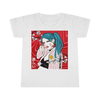 Anime Girl Japanese Aesthetic Design Classy Otaku Kawaii Infant Tshirt | Mazezy