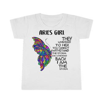 Aries Girl Birthday I Am The Storm Infant Tshirt - Seseable