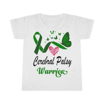 Cerebral Palsy Warrior Butterfly Green Ribbon Cerebral Palsy Cerebral Palsy Awareness Infant Tshirt - Monsterry