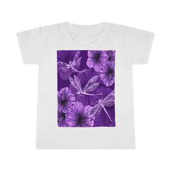 Dragonfly With Hibiscus Infant Tshirt - Monsterry AU