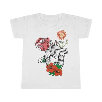 Flower Heart Spring Happy Infant Tshirt | Favorety