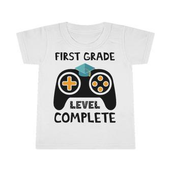 Funny First Grade Level Complete 2022 Last Day End Of School Infant Tshirt | Mazezy