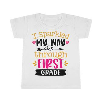 Kids I Sparkled My Way Through First Grade Last Day Of School Infant Tshirt | Mazezy CA