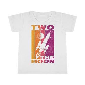 Kids Vintage Two The Moon 2 Year Old 2Nd Birthday Boys Girls Infant Tshirt - Seseable