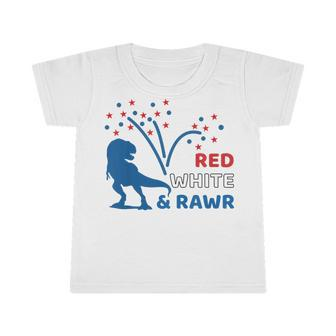 Kids Youth 4Th Of July 4Th T-Rex Dinosaur Kids Patriotic Infant Tshirt - Seseable