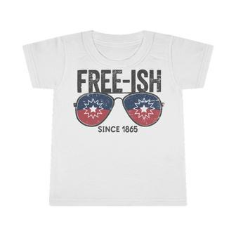 Premium Free-Ish Juneteenth Celebrate Black Freedom Free-Ish 1865 Messy Bun Afro Mom Infant Tshirt | Favorety