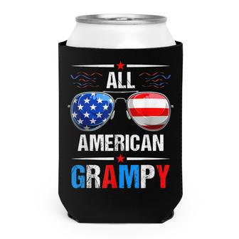 All American Flag Grampy July 4Th Sunglasses Usa Patriotic Can Cooler - Seseable