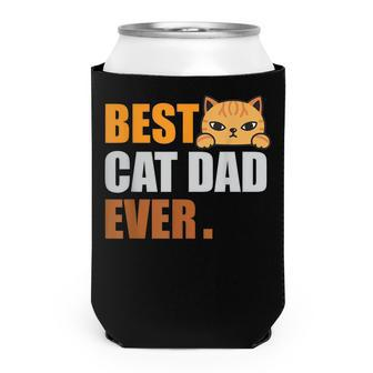 Cat Dad Fathers Day Men Kitty Daddy Papa Christmas V3 Can Cooler - Seseable