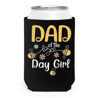 Dad Bee Birthday Party Matching Family First Bee Day Can Cooler - Seseable