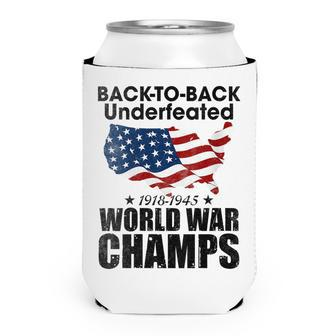 Back To Back Undefeated World War Champs Trend Can Cooler - Seseable