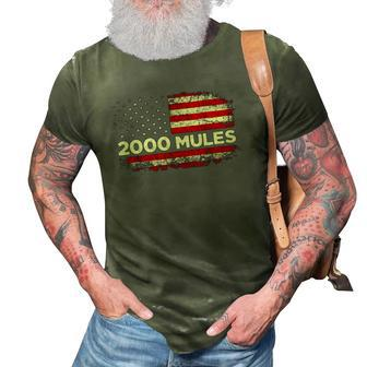 2000 Mules Pro Trump 2024 American Flag 3D Print Casual Tshirt | Mazezy