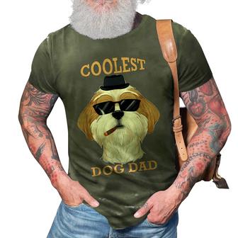 Coolest Dog Dad I Shih Tzu Dad I Shih Tzu  3D Print Casual Tshirt