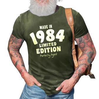 38Th Birthday Gift Distressed Text 1984 Vintage Birthday 3D Print Casual Tshirt | Mazezy