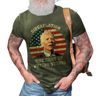 4Th Of July Bidenflation The Cost Of Voting Stupid Biden 3D Print Casual Tshirt - Seseable