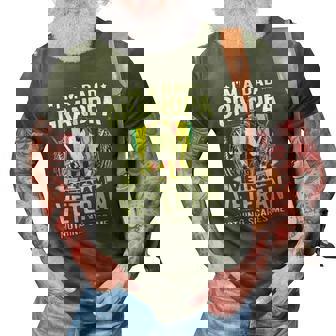 A Dad Grandpa And Vietnam Veteran Proud Retired Soldier Gift 3D Print Casual Tshirt | Mazezy