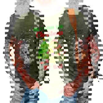 All I Want For Christmas Is My Dad Snowman Christmas 3D Print Casual Tshirt | Mazezy