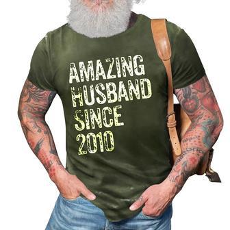 Amazing Husband 2010 12 Years Wedding Anniversary 3D Print Casual Tshirt | Mazezy