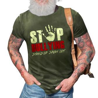 Anti Bully Movement Stop Bullying Supporter Stand Up Speak 3D Print Casual Tshirt | Mazezy