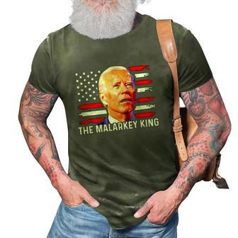 Anti Joe Biden The Malarkey King Pro Trump Ultra Maga King 3D Print Casual Tshirt | Mazezy