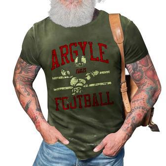 Argyle Eagles Fb Player Vintage Football 3D Print Casual Tshirt | Mazezy
