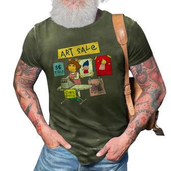 Arthur Distressed DW Art Sale 3D Print Casual Tshirt | Mazezy