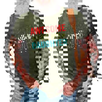 Awesome Like My Daughter Funny Fathers Day Dad Joke 3D Print Casual Tshirt | Mazezy