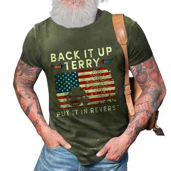Back Up Terry Put It In Reverse Firework Funny 4Th Of July Independence Day 3D Print Casual Tshirt - Monsterry