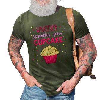 Baking Cute Cupcake Cook Cake Decorator Sprinkles Baker Art 3D Print Casual Tshirt | Mazezy