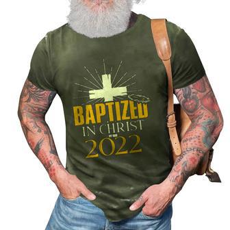 Baptized In Christ 2022 Christian Tee Baptism Faith 3D Print Casual Tshirt | Mazezy