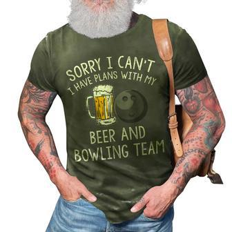 Beer Teams Bowlers 103 Bowling Bowler 3D Print Casual Tshirt - Seseable