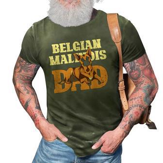 Belgian Malinois Dad Fathers Day Dog Lover Belgian Malinois 3D Print Casual Tshirt | Mazezy