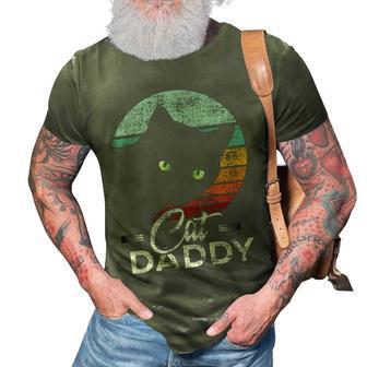 Best Cat Dad Daddy Ever Cat Lover 3D Print Casual Tshirt - Monsterry UK