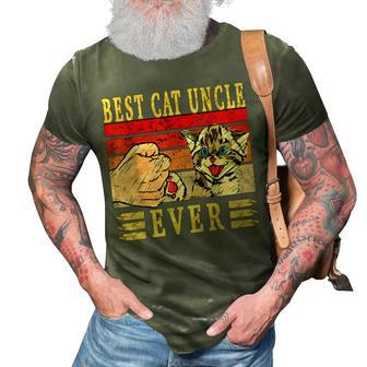 Best Cat Uncle Ever Cats Uncle Birthday Uncle Cat 3D Print Casual Tshirt - Seseable