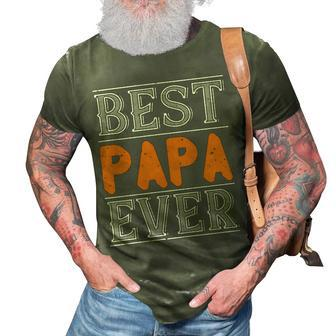 Best Papa Ever 2 Papa T-Shirt Fathers Day Gift 3D Print Casual Tshirt - Monsterry DE